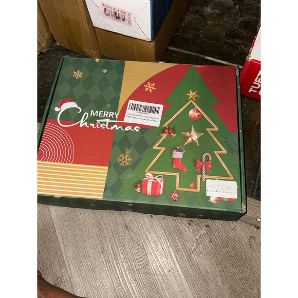Tree Collar White Plush Skirt: 31.5Inch Christmas Tree Ring - Picture 1 of 3
